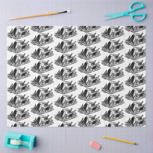 KerstThanksgiving  Turkije Tissuepapier (Craft)