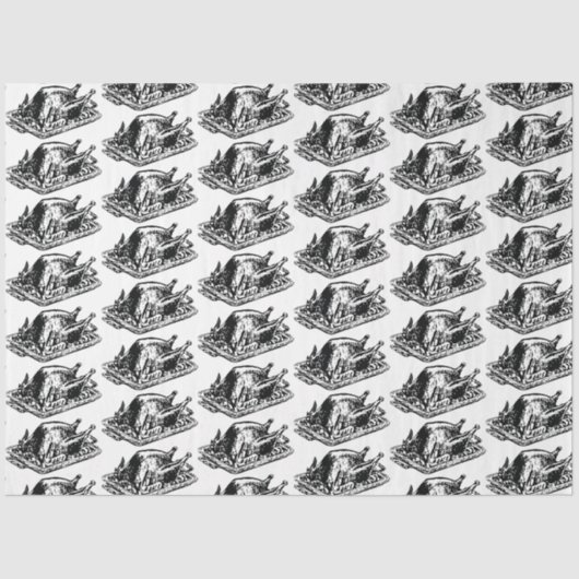 KerstThanksgiving  Turkije Tissuepapier (Voorkant)