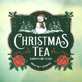 Kerstthee De fijne mix van de Kerstman Raamsticker (Vel 3)