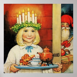“Kerstthee” door Jenny Nystrom Poster