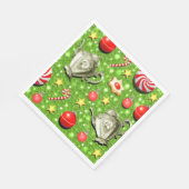 Kerstthee feest servetten (Hoek)