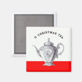 Kerstthee Feestfavorieten Magneet (Voorkant / Achterkant)