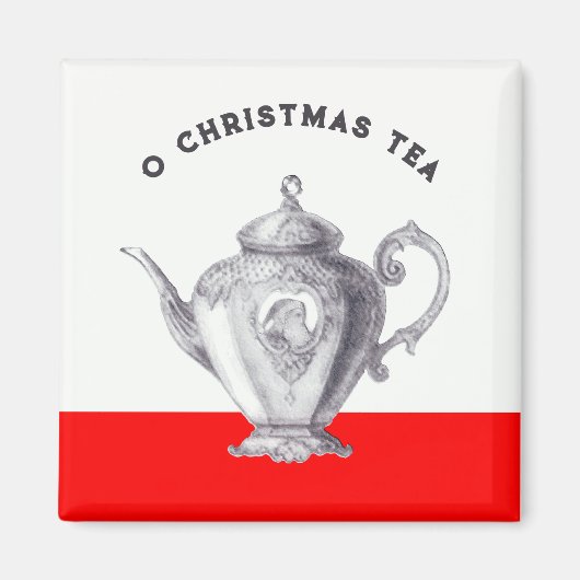 Kerstthee Feestfavorieten Magneet (Voorkant)