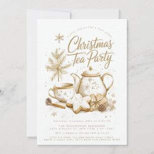 Kerstthee Minimaal Elegant Kaart