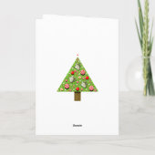 Kerstthee sjabloon uitnodigingen (Achterkant)