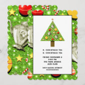 Kerstthee uitnodiging (Voorkant / Achterkant)