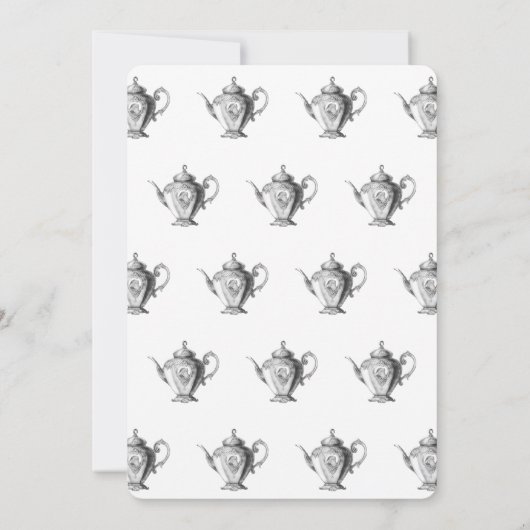 Kerstthee uitnodigingen (Achterkant)