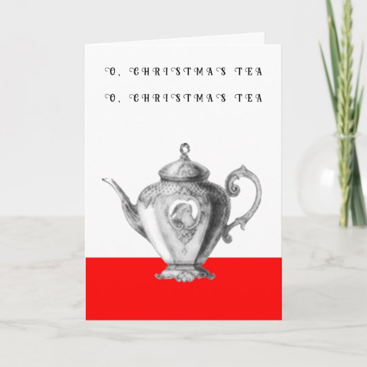 Kerstthee Uitnodigingen (Voorkant)