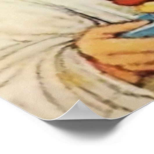 "kerstthee" van Jenny Nystrom Poster (Hoek)