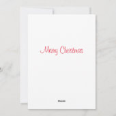 kersttheefeest en slaapmuis in de theepot feestdagenkaart (Achterkant)