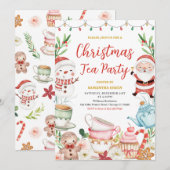 kersttheefeest kaart (Voorkant / Achterkant)