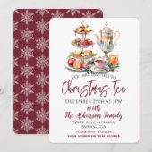 kersttheefeest kaart (Voorkant / Achterkant)