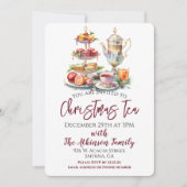 kersttheefeest kaart (Voorkant)