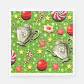 kersttheefeest Napkins Servet (Voorkant)