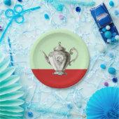 kersttheefeest papieren bordje (Feest)