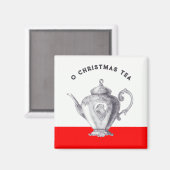 kersttheefeestvieren magneet (Voorkant / Achterkant)