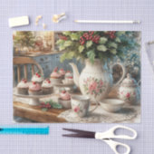 Kersttheetijd met Cupcakes  Tissuepapier (Craft)