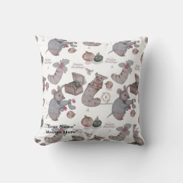 Kerstthema baby fleece deken kussen