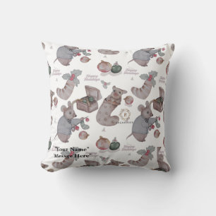 Kerstthema baby fleece deken kussen