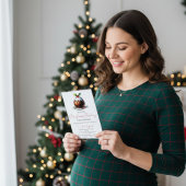 Kerstthema Baby Shower Uitnodiging