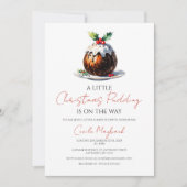 Kerstthema Baby Shower Uitnodiging (Voorkant)