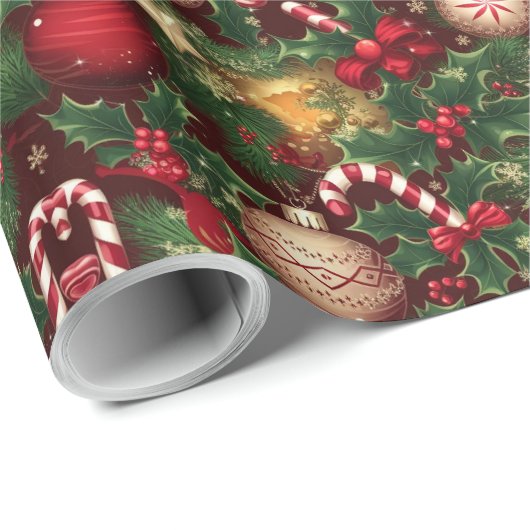 kerstthema cadeaupapier (Rol Hoek)