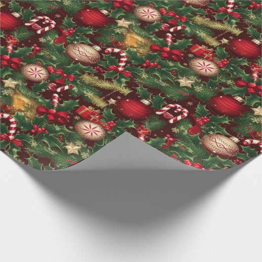 kerstthema cadeaupapier (Hoek)