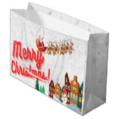 Kerstthema Cadeautassen van Kriyas Collectie Groot Cadeauzakje (Voorkant Gekanteld)