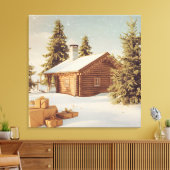 Kerstthema Canvas Afdruk (Insitu (Woonkamer))