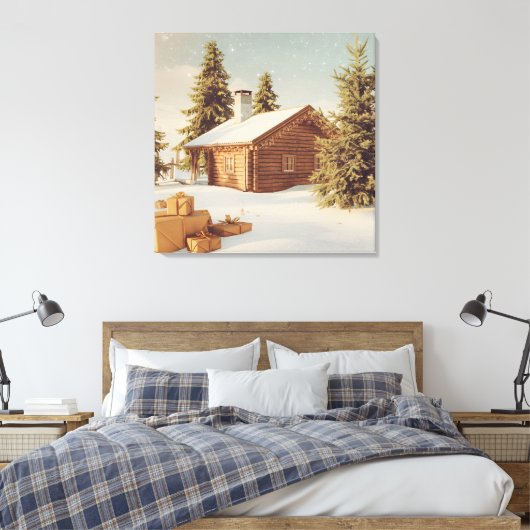 Kerstthema Canvas Afdruk (Insitu (Slaapkamer))