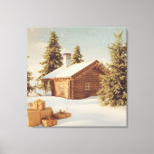 Kerstthema Canvas Afdruk (Voorkant)