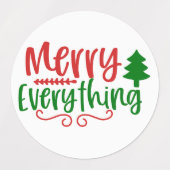 Kerstthema: Combo Labels (Design 2)