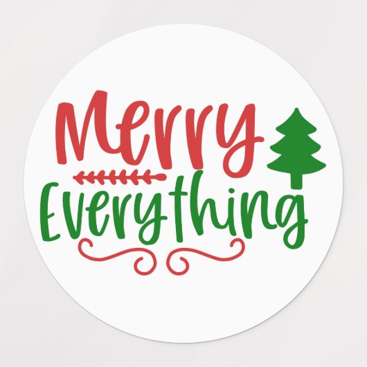 Kerstthema: Combo Labels (Design 2)