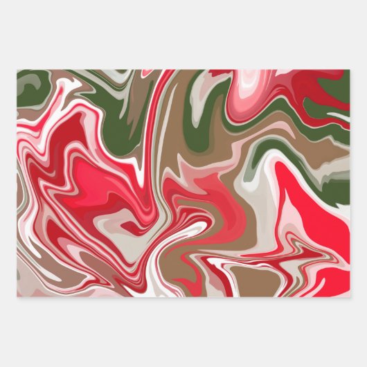 Kerstthema: De combinatie van geluk Inpakpapier Vel (Voorkant 3)