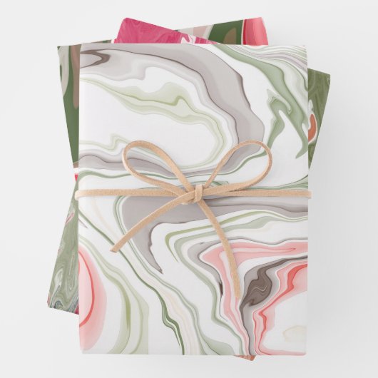 Kerstthema: De combinatie van geluk Inpakpapier Vel (In situ)