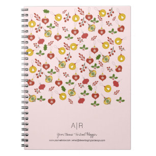 Kerstthema decoraties Vakantie  Notitieboek