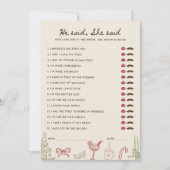 Kerstthema downloadbaar Hij zei dat ze Kaart zei (Voorkant)