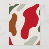 Kerstthema: een leuk eenvoudig patroon briefkaart (Voorkant)