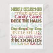 kerstthema feestdagenkaart (Voorkant)