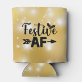 Kerstthema "Feestelijke AF" Koelbox Blikjeskoeler (Achterkant)