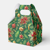 Kerstthema Feestelijke kleurrijke patroon Bedankdoosjes (Achterkant)