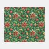 Kerstthema Feestelijke kleurrijke patroon Fleece Deken (Voorkant (Horizontaal))