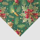 Kerstthema Feestelijke kleurrijke patroon Tissuepapier (Detail)