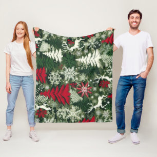 KERSTTHEMA FLEECE DEKEN