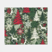 KERSTTHEMA FLEECE DEKEN (Voorkant (Horizontaal))