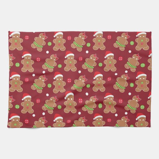 kerstthema Gingerbrood Theedoek (Horizontaal)
