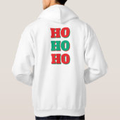 Kerstthema heren hoodie (Achterkant)