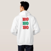Kerstthema heren hoodie (Achterkant volledig)