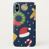 Kerstthema iPhone Case (Achterkant)