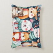 Kerstthema Kerst schattige dieren Accent Kussen (Voorkant(Verticaal))